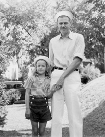 Francis W. Brown with his daughter, Lois