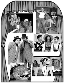 collage of community theater
